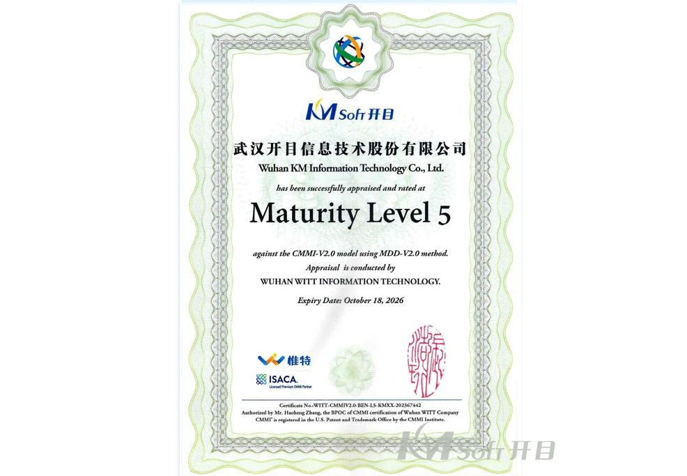 2024年CMMI5級(jí)證書